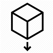 Top Shelf Cube Arrow Down