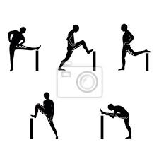 Stretching Exercise Icon Set To Stretch