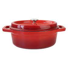 China Enameled Oval Dutch Oven Pot With