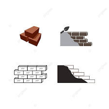 Bricks Icon Wall Exterior Symbol Vector