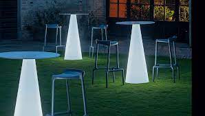 Cone Shaped High Table For A Cafe Or