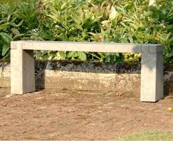 Modern Sandstone Garden Bench In