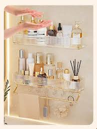 1pc Plastic Wall Mounted Cosmetic