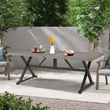 Umbrella Hole Steel Patio Dining