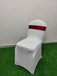 Bharat White Banquet Hall Lycra Chair