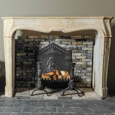 18th Century French Limestone Mantel