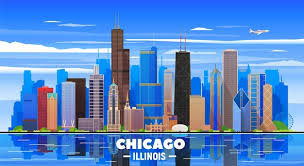 Free Vector Chicago Skyline On A
