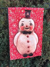 Mini Flag Holiday Snowman