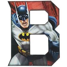 Letter B Batman Superhero Dc Comics