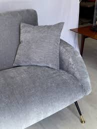 Mid Century Italian Sofa 3 Seat In Grey