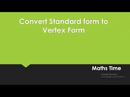 Quadratic Equation To Vertex Form