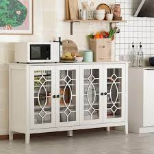 White Wood Buffet Sideboard