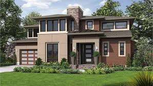 Two Story Contemporary Style House Plan