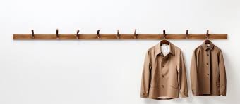 Coat Rack With Two Coats Hanging