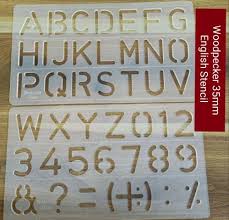 Plastic English Alphabet Stencil At Rs