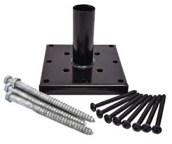 wood post anchor kit for 4x4 deck rail
