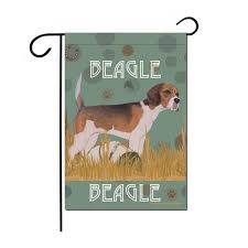 Beagle Garden Flag Double Sided 12 X 17