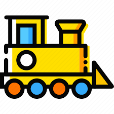 Child Toy Train Yellow Icon