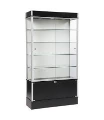 Glass Display 78 H With Storage 1029