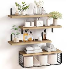 Brown Decorative Wall Shelf