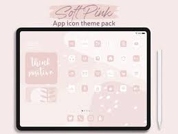 Ipad Soft Pink App Icons Theme Pack