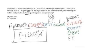 Magnetic Force At An Angle To A Charge