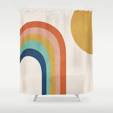 Rainbow Shower Curtain By City Art