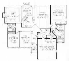 Bed House Plan With A Formal Dining Room
