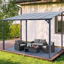 Aluminum Patio Cover 16302bk Hd01