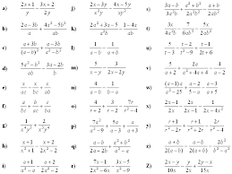 Algebraic Fractions