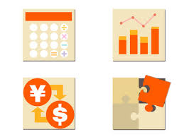 Icon Set Such As Calculation And Data