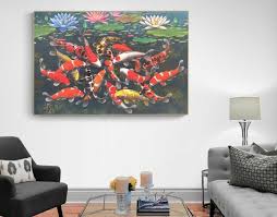 18 Koi Fish Art Large Koi Painting