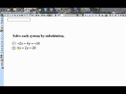 Solving A System Of Linear Equations By