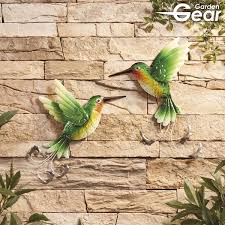Garden Gear Set Of 2 Metal Hummingbirds