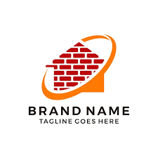 Masonry Brick Wall Logo Icon Template