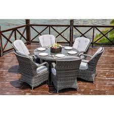 Moda Furnishings Lunas Grey 7 Piece