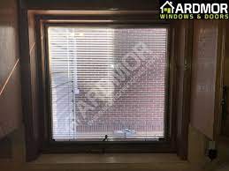 Double Hung Vinyl Window With Frosted