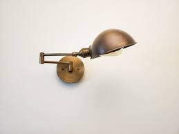 Swing Arm Adjustable Wall Light Antique