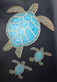 Sea Turtle Wood Art