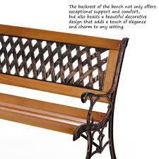 Park Bench Steel Frame Seating Bench