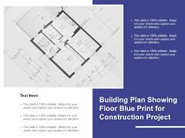 Building Plan Showing Floor Blue Print