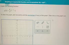 Solved Graphing An Exponential Function