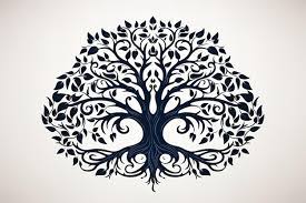 Olive Tree Silhouette Icon