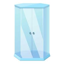 Shower Stall Compact Icon Cartoon Of