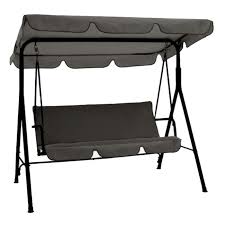 Seat Rocking Bench With Charcoal Canopy