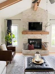 Painted Brick Fireplace Diy Tutorial
