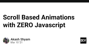 scroll based animations with zero