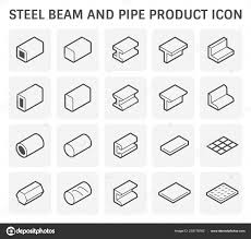 steel beam pipe icon