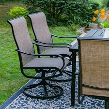 7pc Outdoor Dining Set With Swivel