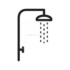 Shower Line Icon Iconbunny